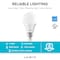 Luxrite A19 LED Light Bulbs 11W (75W Equivalent) 1100LM 3000K Soft White Dimmable E26 Base 16-Pack LR21431-16PK - alternate 4